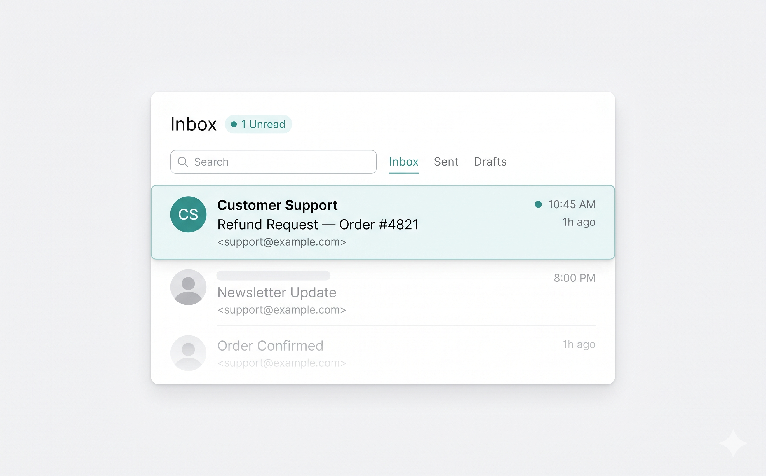 Incoming email
